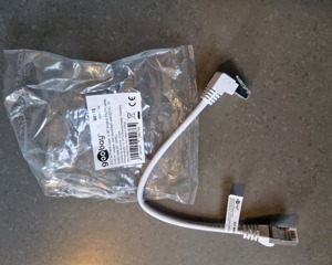 Network cable F/UTP CAT5E 0,25m